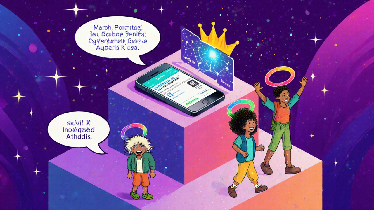 Three-tiered financial access levels rise like a psychedelic tower, with diverse users climbing toward full freedom.